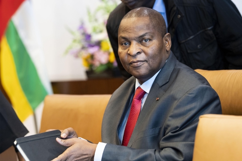 Central African President Faustin-Archange Touadera.