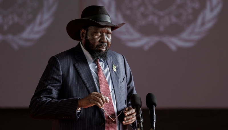 South Sudan's President Salva Kiir at the State House in Nairobi on 9 May 2024.