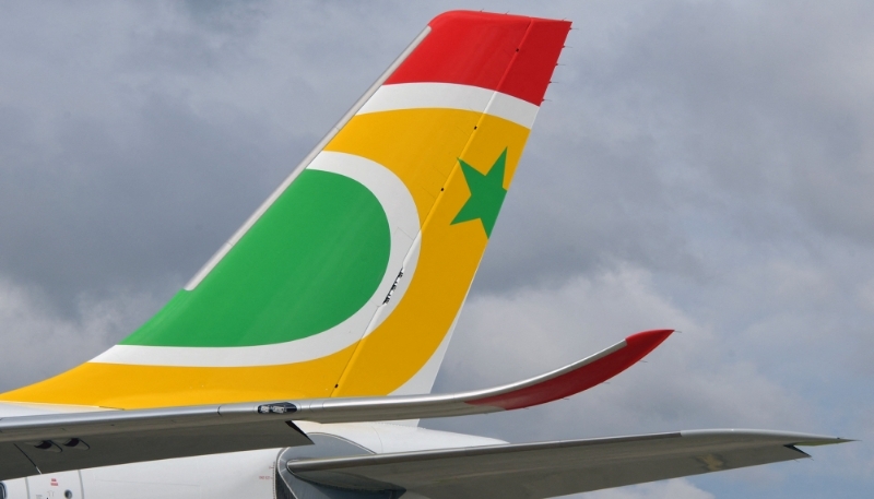 An Air Senegal Airbus A330 aircraft parked in Colomiers, southwestern France, in 2019. 