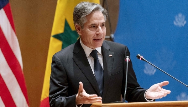 US Secretary of State Antony Blinken in Dakar, on 20 November, 2021.