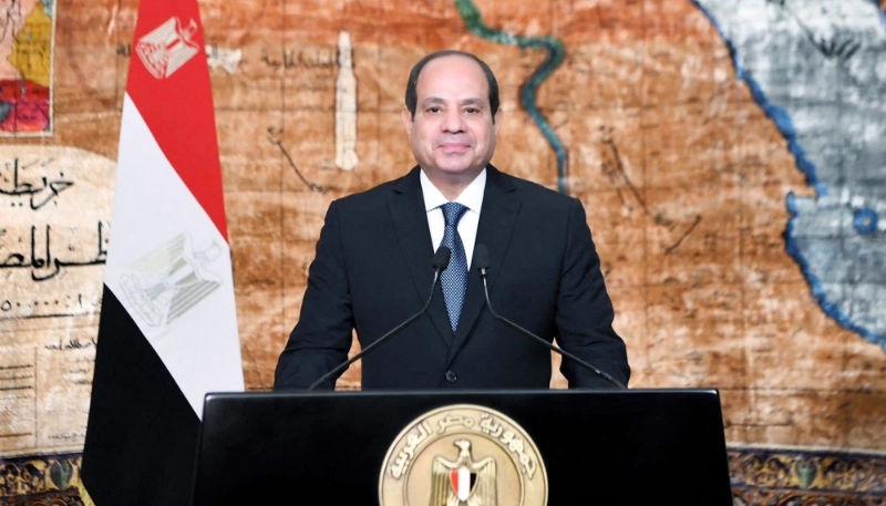 Egyptian President Abdel Fattah al-Sisi in Cairo on 30 June 2024.