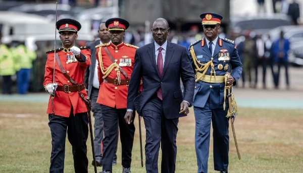 Kenyan President William Ruto during the celebrations of Kenya's 60th Independence Day, in Nairobi on 12 December, 2023.