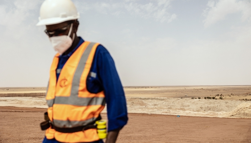 At the Cominak mine near Arlit, Niger, 8 March 2023.