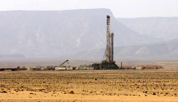 An oil field in south-west Libya in 2020.