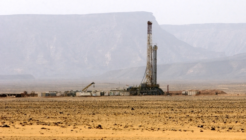 An oil field in south-west Libya in 2020.