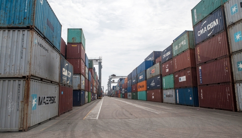 The Lagos Tin-Can Island container terminal in Apapa in 2015.