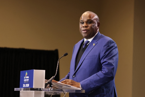 Benedict Okey Oramah, President of Afreximbank, on 14 December 2022, in Washington, DC, USA.