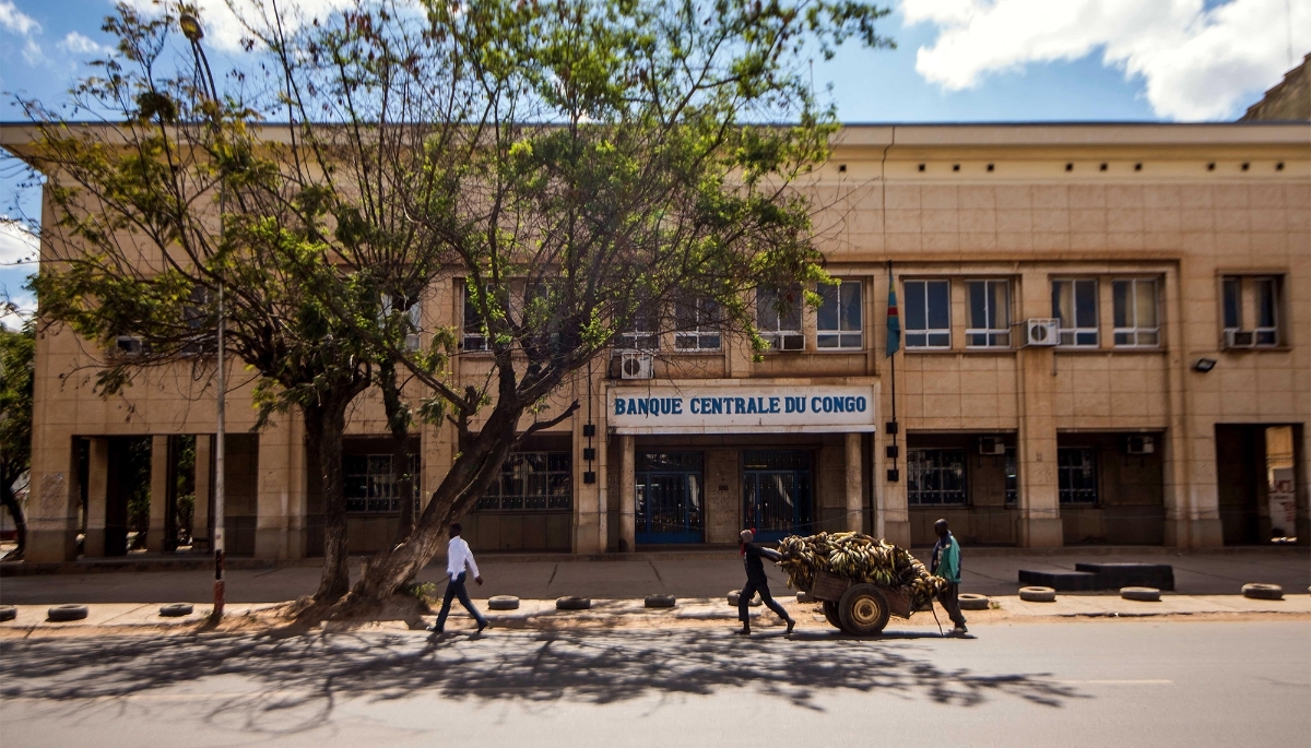 A branch of the Central Bank of Congo, in Lubumbashi (DRC), in May 2016.