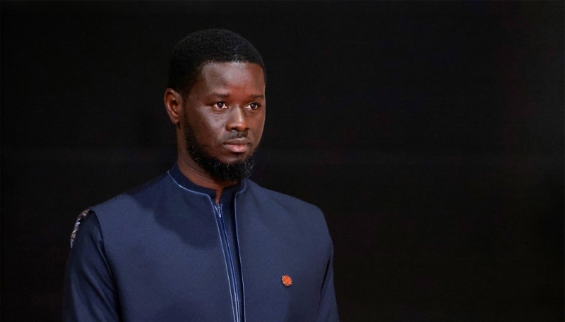 Senegal's President Bassirou Diomaye Faye in Paris on 25 July 2024.