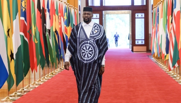 Guinea President Mamadi Doumbouya at the Forum on China-Africa Cooperation, Beijing, China, 5 September 2024.