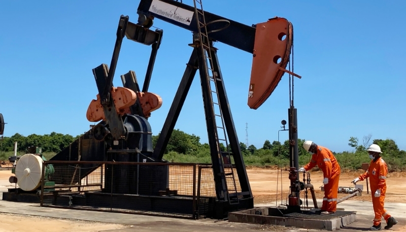 An oil field operated by Etu Energias in Angola.