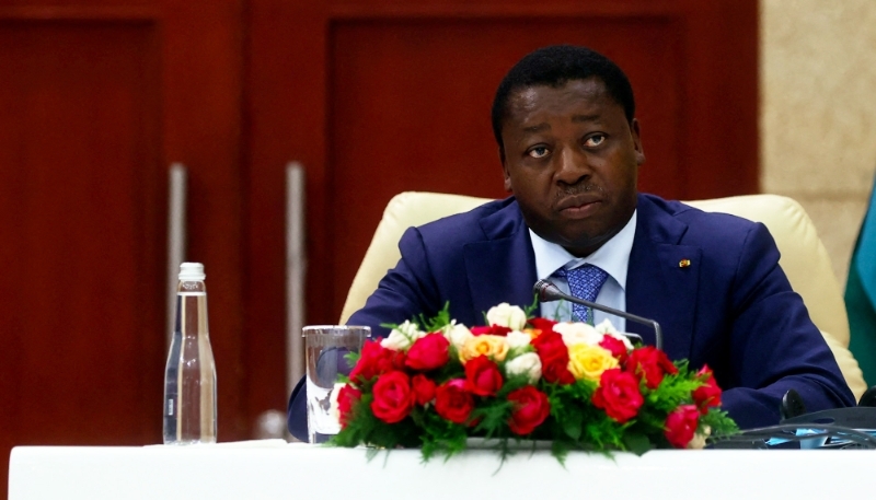 Togolese President Faure Gnassingbé in Lomé in October 2021. 