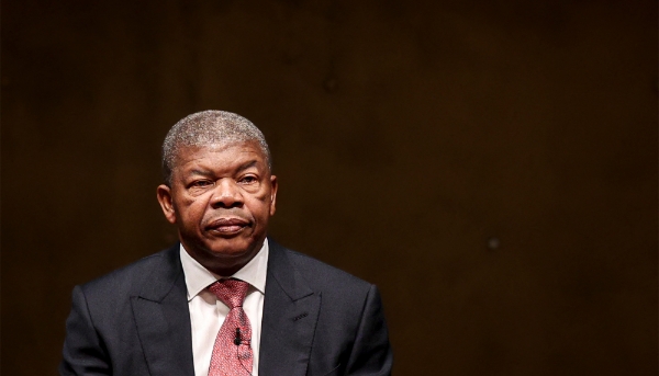 Angolan President João Lourenço in Lisbon on 25 April 2024. 