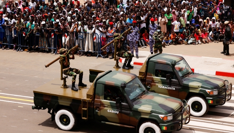 Military parade marking Senegal's Independence Day in Dakar, 4 April 2023.