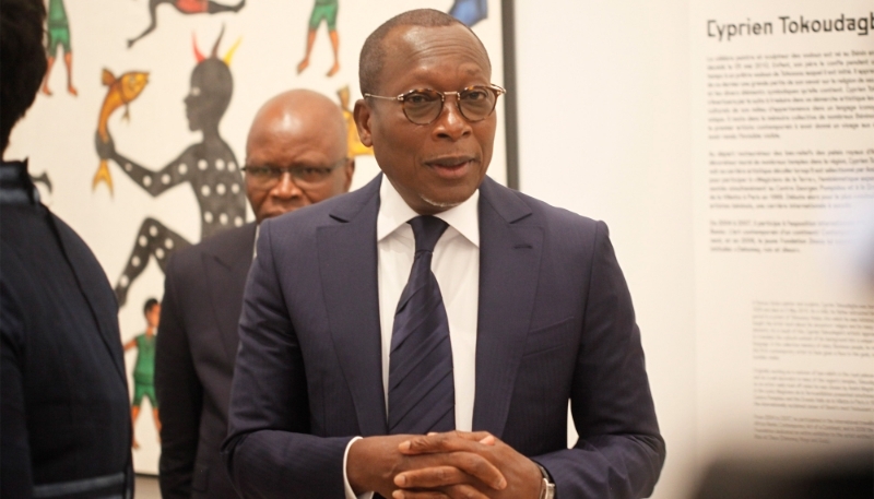 Beninese President Patrice Talon in Cotonou, June 2022. 