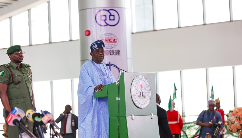 Nigerian president Bola Ahmed Tinubu in Abuja on 29 May 2024.