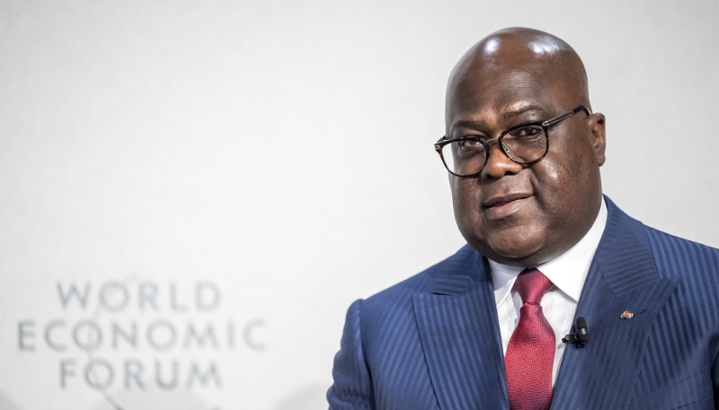 DRC President Félix Tshisekedi in Davos, Switzerland, 22 January 2025. 