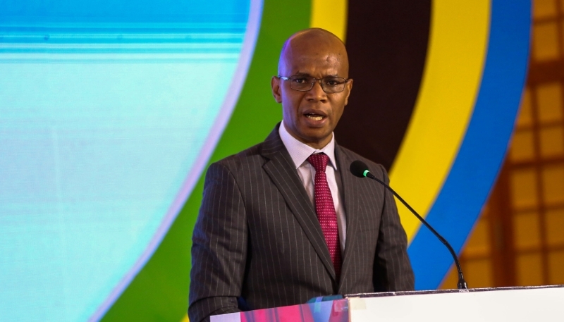 Tanzania's Foreign Minister January Makamba on 15 April 2024 in Dar es Salaam.