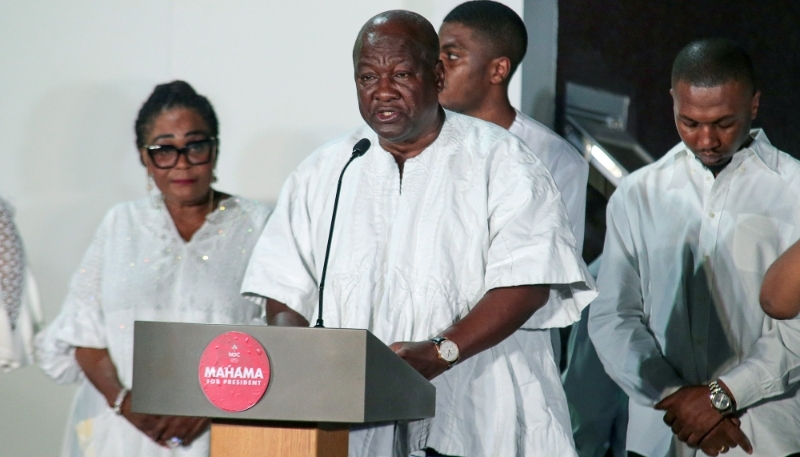 Ghana's President-elect John Dramani Mahama, Accra, 9 December 2024.