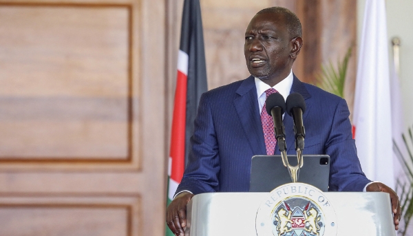 Kenyan President William Ruto in Nairobi, 5 February 2024.