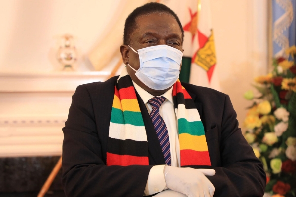 Zimbabwean President Emmerson Mnangagwa.