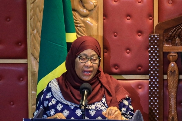 Tanzanian President Samia Suluhu Hassan.