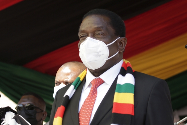 Zimbabwean President Emmerson Mnangagwa.