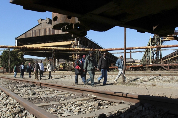 Zimbabwe Iron and Steel Company (ZISCO) facilities in Redcliff, Kwekwe, Zimbabwe.