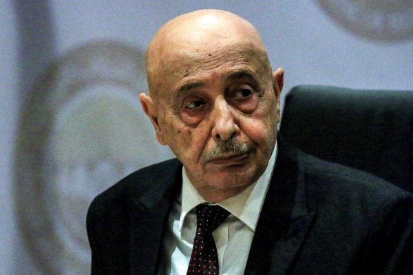 The Speaker of the House of Representatives in Tobruk, Aguila Saleh Issa.