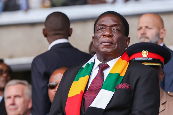 Zimbabwean president Emmerson Mnangagwa.