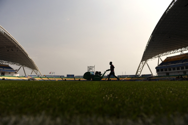 The Angondjé stadium, in the northern suburbs of Libreville (Gabon), where the 2017 CAN final was held.