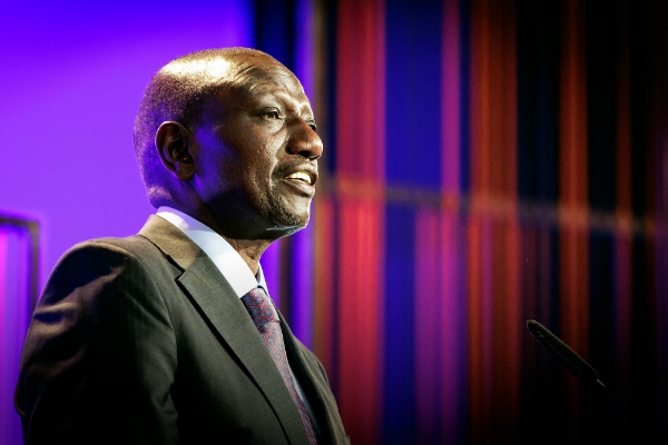 The Kenyan president William Ruto in Berlin on 28 March 2023.