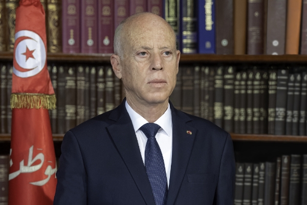 Tunisian head of state Kais Saied.