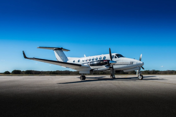 The Beechcraft King Air 350.