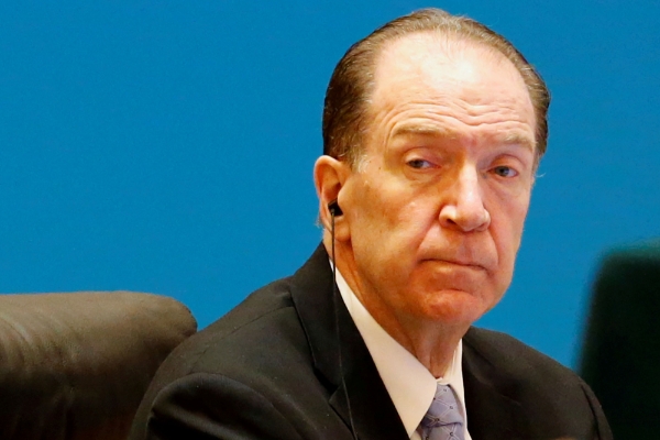 World Bank president David Malpass.