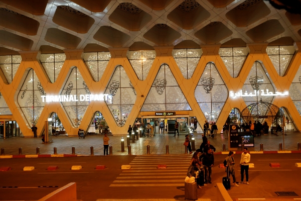 Marrakesh airport.