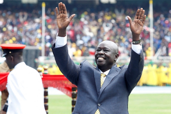 Kenyan Deputy President Rigathi Gachagua at his swearing-in ceremony in Nairobi last September.