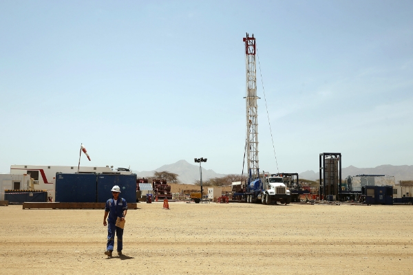 One of Tullow Oil's exploration sites in Kenya.