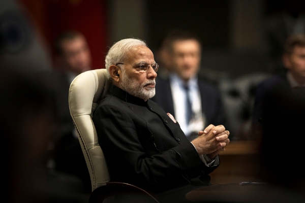 Indian prime minister Narendra Modi during the BRICS Summit in Johannesburg, on 26 July 2018.