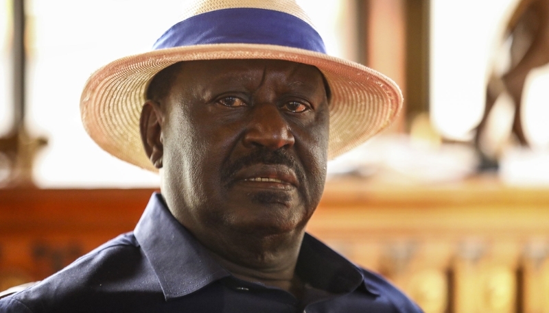Opposition leader Raila Odinga in Nairobi on 26 July 2023.